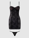 Savannah Lace Push Up Chemise & G-String Set from Love It Curvy