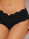 Vera Micro & Lace Trim G-String from Love It Curvy
