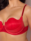 Kiki Lace & Faux Leather Balconette & Open Back Hipster Set from Love It Curvy