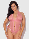 Kiki Lace & Satin Drop Off Teddy from Love It Curvy