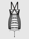 Kiki Lace Strappy & Backless Chemise & G-String Set from Love It Curvy