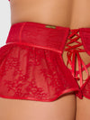 Kiki Lace & Faux Leather Skirted Garter Belt from Love It Curvy