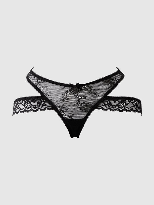 Kiki Strappy & Backless Lace Tanga from Love It Curvy