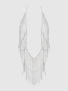 Rhinestone Plunge & Fringe Teddy from Love It Curvy