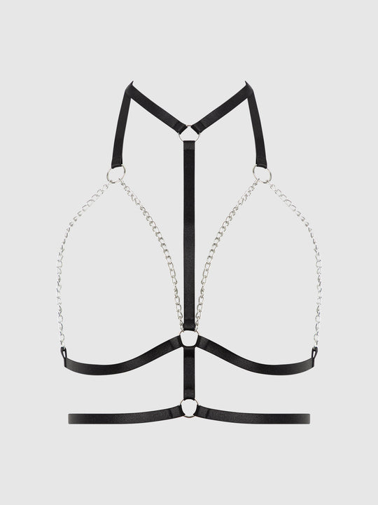 Chain & Elastic Double Harness Top from Love It Curvy