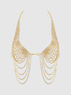 Rhinestone Net Halter With Openable Front from Love It Curvy