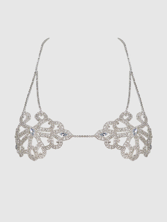 Rhinestone Swirl Knot Bralette from Love It Curvy