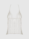 Rhinestone Plunge Cami from Love It Curvy