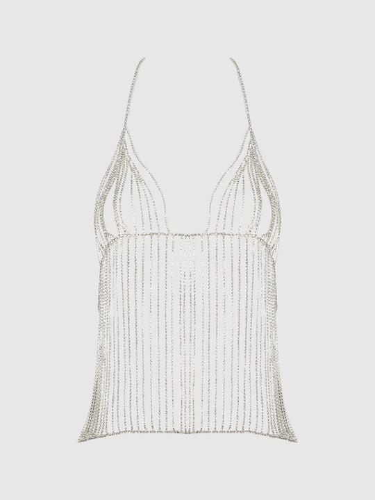 Rhinestone Plunge Cami from Love It Curvy