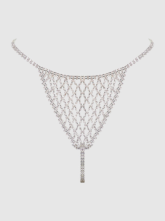 Chainmail Rhinestone Thong from Love It Curvy