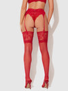 Thigh High Sheer Stayups With Tall Lace Band from Love It Curvy