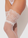 Thigh High Sheer Stayups With Tall Lace Band from Love It Curvy
