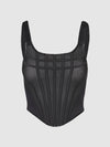 Chantal Mesh Bustier & G-String Set from Love It Curvy