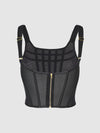 Chantal Mesh Bustier & G-String Set from Love It Curvy