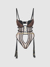 Chantal Mesh Push-Up Strappy Teddy from Love It Curvy