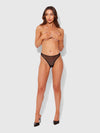 Chantal Mesh Crotchless Thong from Love It Curvy