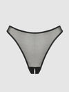 Chantal Mesh Crotchless Thong from Love It Curvy
