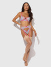 Yvone Lace Open Cup Bra, Crotchless Thong & Garter Set | Love It Curvy
