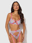 Yvone Lace Open Cup Bra, Crotchless Thong & Garter Set | Love It Curvy