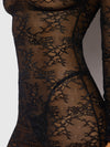 Yvone Lace Long Sleeve Chemise Dress & G-String | Love It Curvy