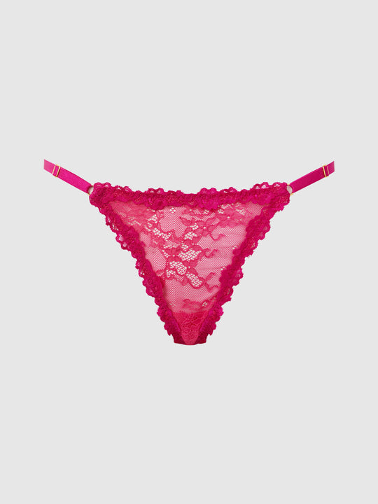 Yvone Lace Side Slider Thong from Love It Curvy