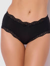 Vera Micro & Lace Trim Strappy Back Cheeky from Love It Curvy