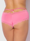 Vera Micro & Lace Trim Strappy Back Cheeky from Love It Curvy