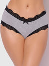 Vera Micro & Lace Trim Strappy Back Cheeky from Love It Curvy