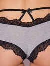Vera Micro & Lace Trim Strappy Back Cheeky from Love It Curvy