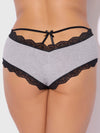 Vera Micro & Lace Trim Strappy Back Cheeky from Love It Curvy