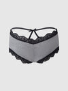 Vera Micro & Lace Trim Strappy Back Cheeky from Love It Curvy