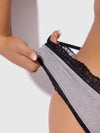 Vera Micro & Lace Trim Strappy Back Cheeky from Love It Curvy
