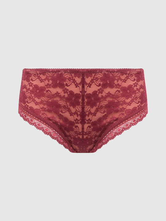 Caitlin Lace Cheeky With Mesh Lining from Love It Curvy