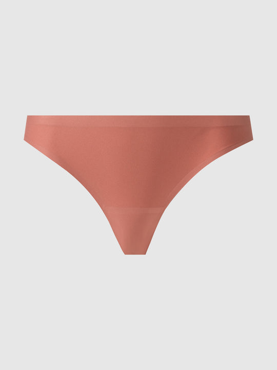 Quin No-Show Micro & Mesh Back Tanga from Love It Curvy