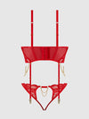 Cecily Lace & Chain Bustier & Backless Hipster Set from Love It Curvy
