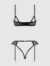 Eden Embroidered Lace Bra & Backless Hipster Set from Love It Curvy