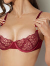 Eden Embroidered Lace Bra & Backless Hipster Set from Love It Curvy