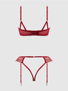 Eden Embroidered Lace Bra & Backless Hipster Set from Love It Curvy