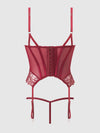 Eden Embroidered Lace Bustier & G-String Set from Love It Curvy