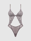 Eden Embroidered Wirefree Teddy from Love It Curvy