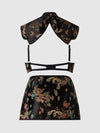 Dragon Satin Bra, Bolero & Mini Skirt Set from Love It Curvy