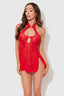 Dragon Mesh & Applique Chemise & G-String Set from Love It Curvy