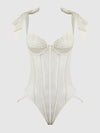 Rosalie Embroidered Lace Teddy from Love It Curvy