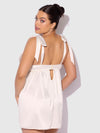 Rosalie Satin & Embroidered Lace Babydoll & G-String Set from Love It Curvy