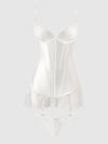 Bridal Satin & Lace Chemise Set from Love It Curvy