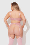 Blair Satin & Lace Bra, Garter & G-String Set from Love It Curvy