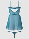 Nova Blacklight Lace Babydoll & G-String Set from Love It Curvy