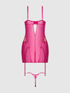 Nova Blacklight Lace Chemise & Thong Set from Love It Curvy