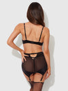 Raquel Mesh & Silky Micro Bra, Garter Skirt & G-String Set from Love It Curvy