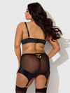 Raquel Mesh & Silky Micro Bra, Garter Skirt & G-String Set from Love It Curvy